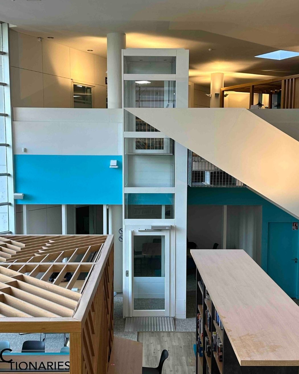 Installation d'un élévateur de personne